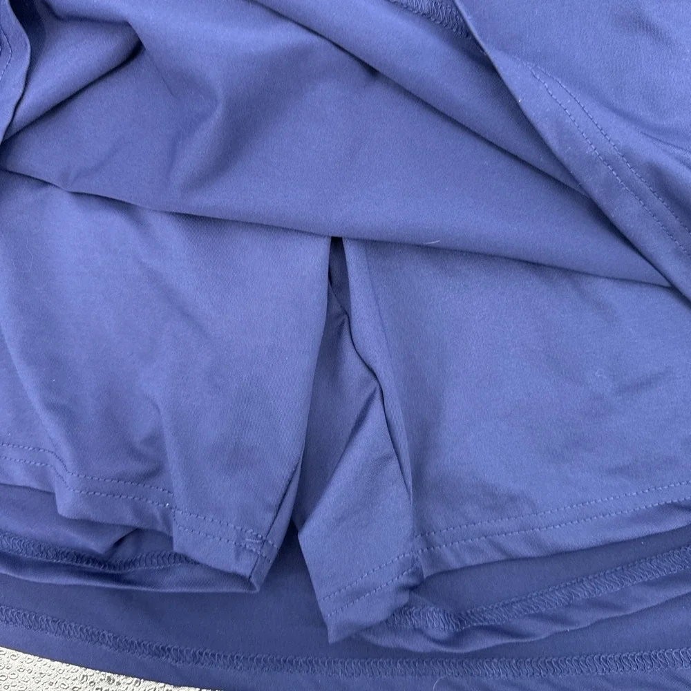 Ekouaer Women's blue‎ skort skirt golf skirt Size L